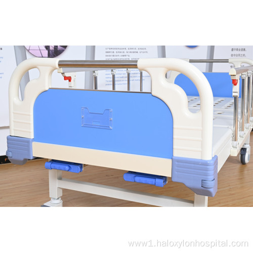 economy folding ABS medical 2 cranks hospital bed